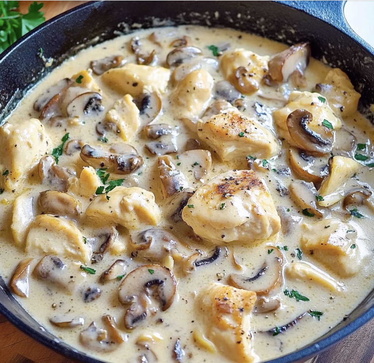 Savory Mushroom Asiago Chicken Recipe