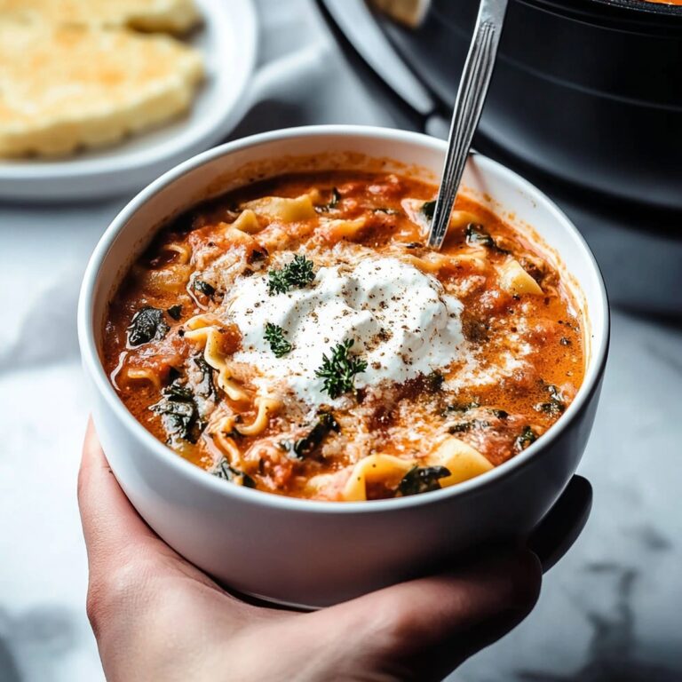 Hearty Instant Pot Lasagna Soup Recipe