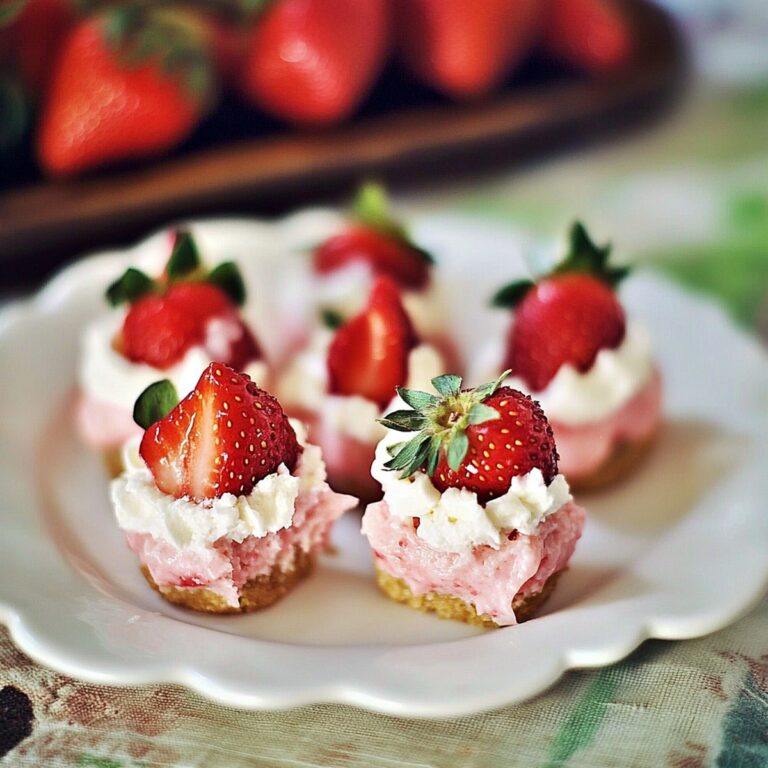 Heavenly Strawberry Cheesecake Bites Recipe