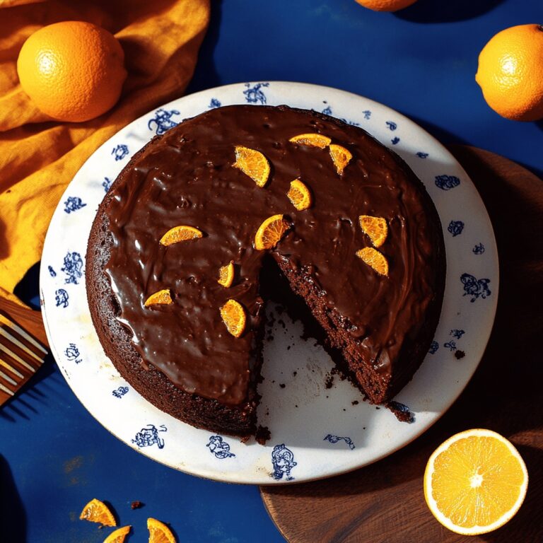 Decadent Chocolate-Orange Glaze Cake Recipe