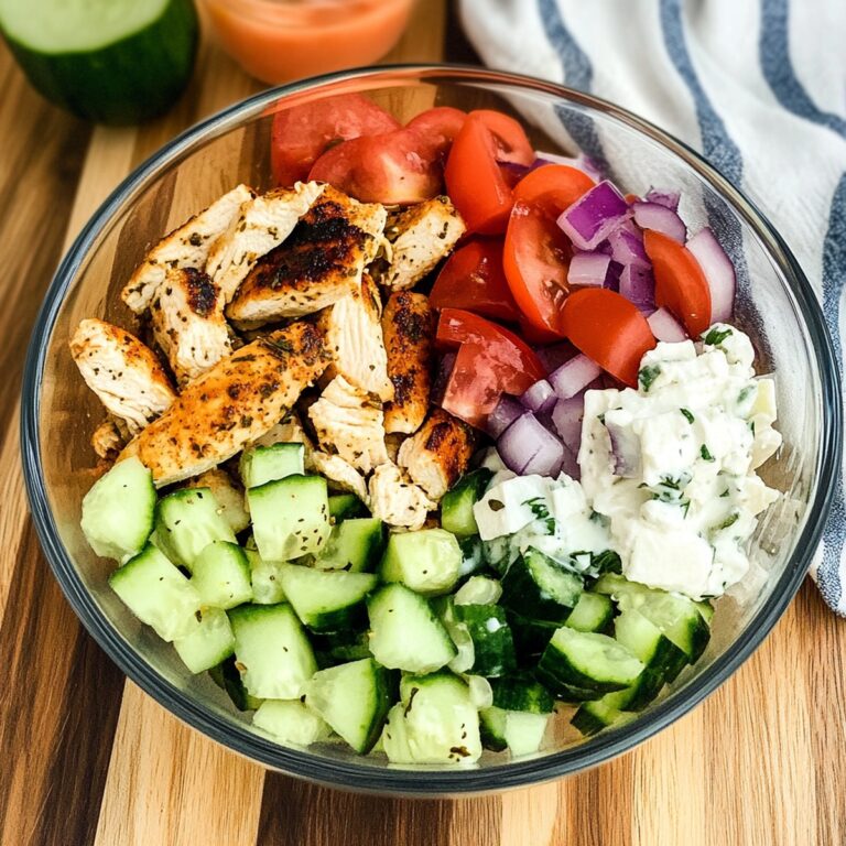 Effortless Low Carb Greek Chicken Bowls Recipe