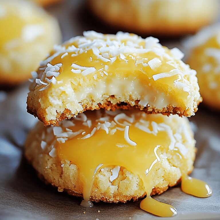 Easy Lemon Coconut Cheesecake Cookies Recipe