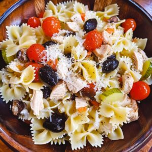 Vibrant Mediterranean Chicken Pasta Salad Recipe