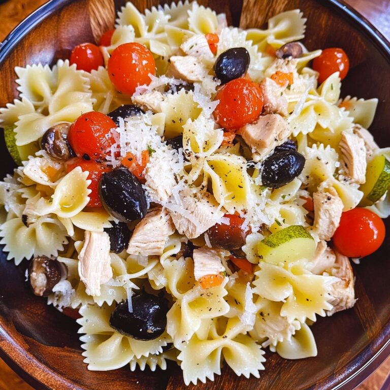 Vibrant Mediterranean Chicken Pasta Salad Recipe