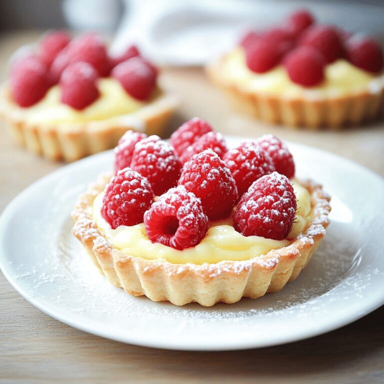 Vanilla Cream Tarts With Fresh Raspberries Recipe