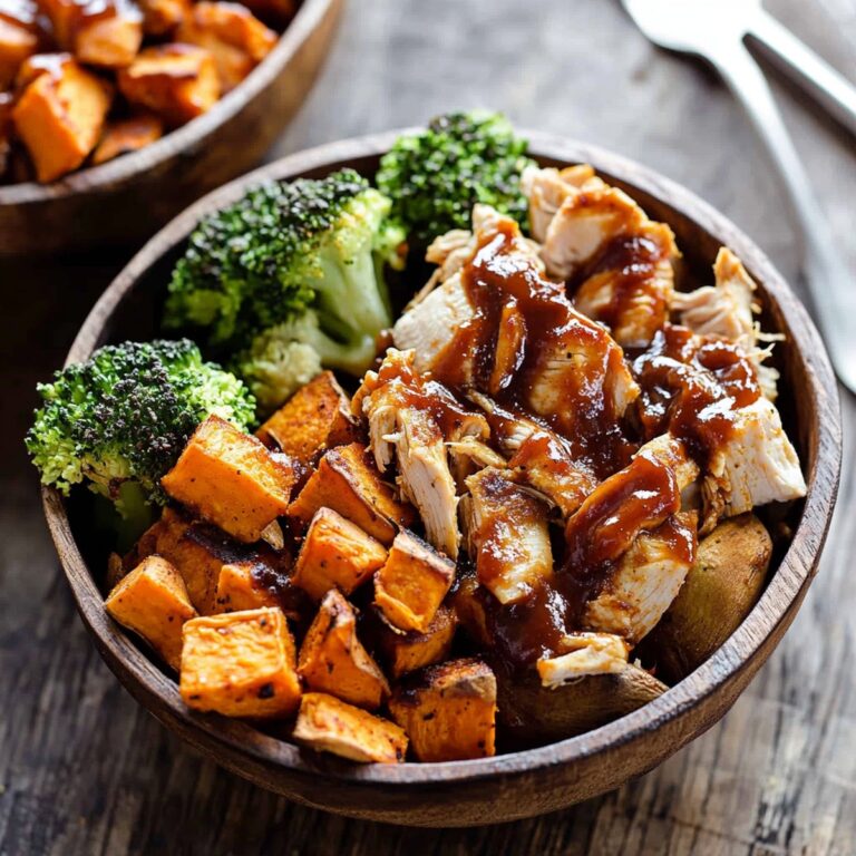 Mouthwatering BBQ Chicken & Roasted Sweet Potato Bowls Recipe