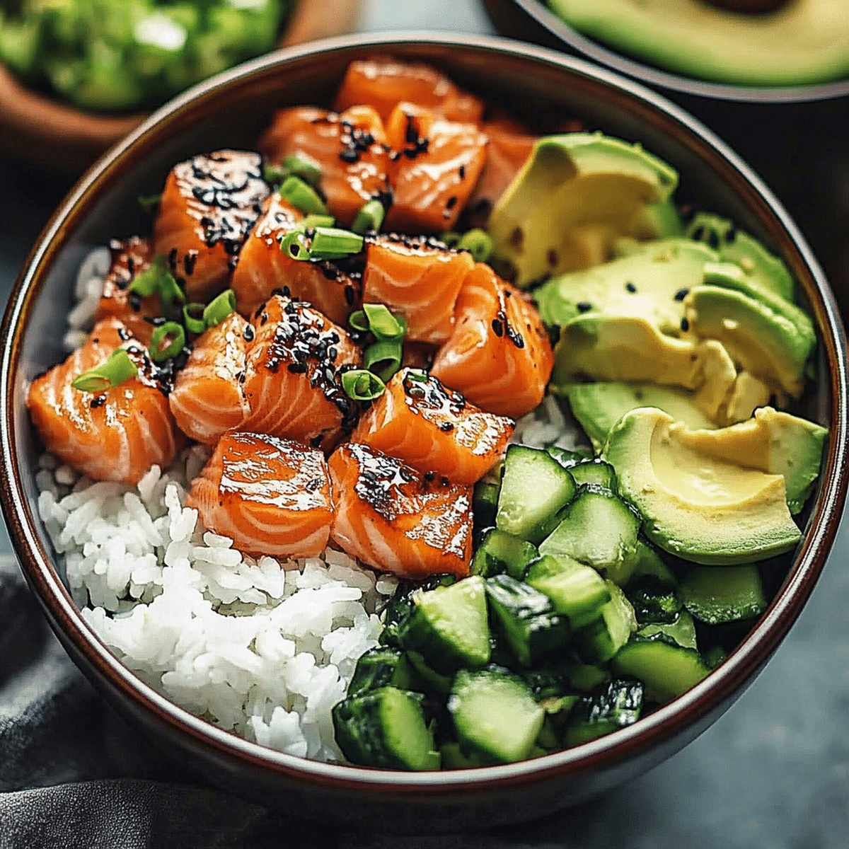 Salmon Rice Bowls Recipe