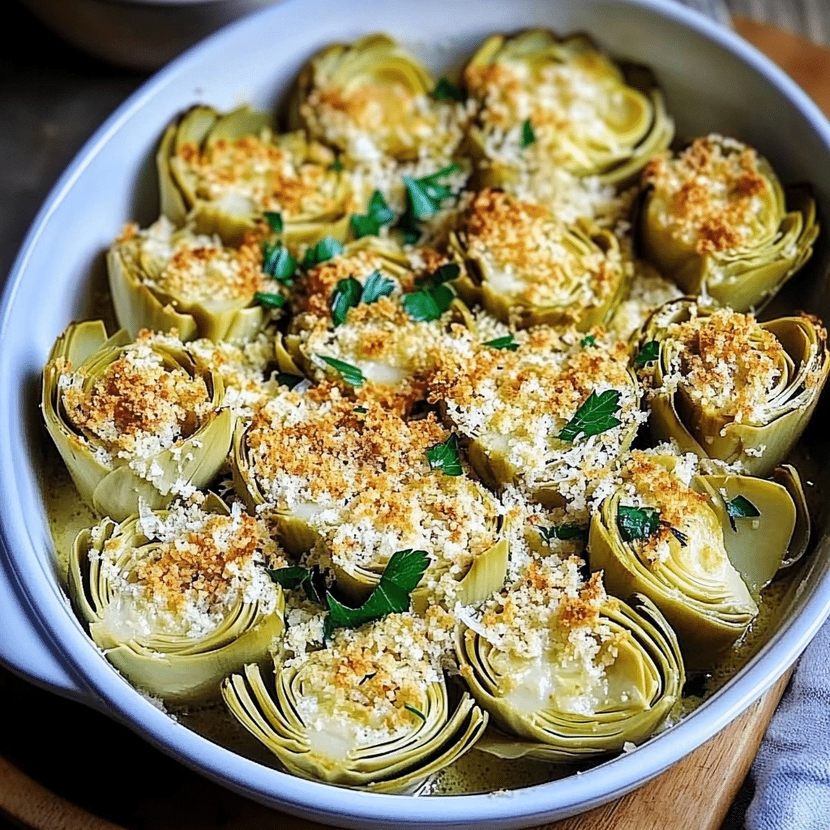 Canned Artichoke Hearts With Parmesan Breadcrumbs Recipe