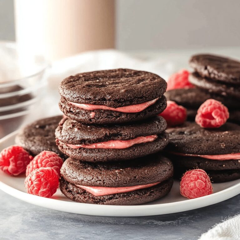 Chocolate Raspberry Sandwich Cookies Recipe
