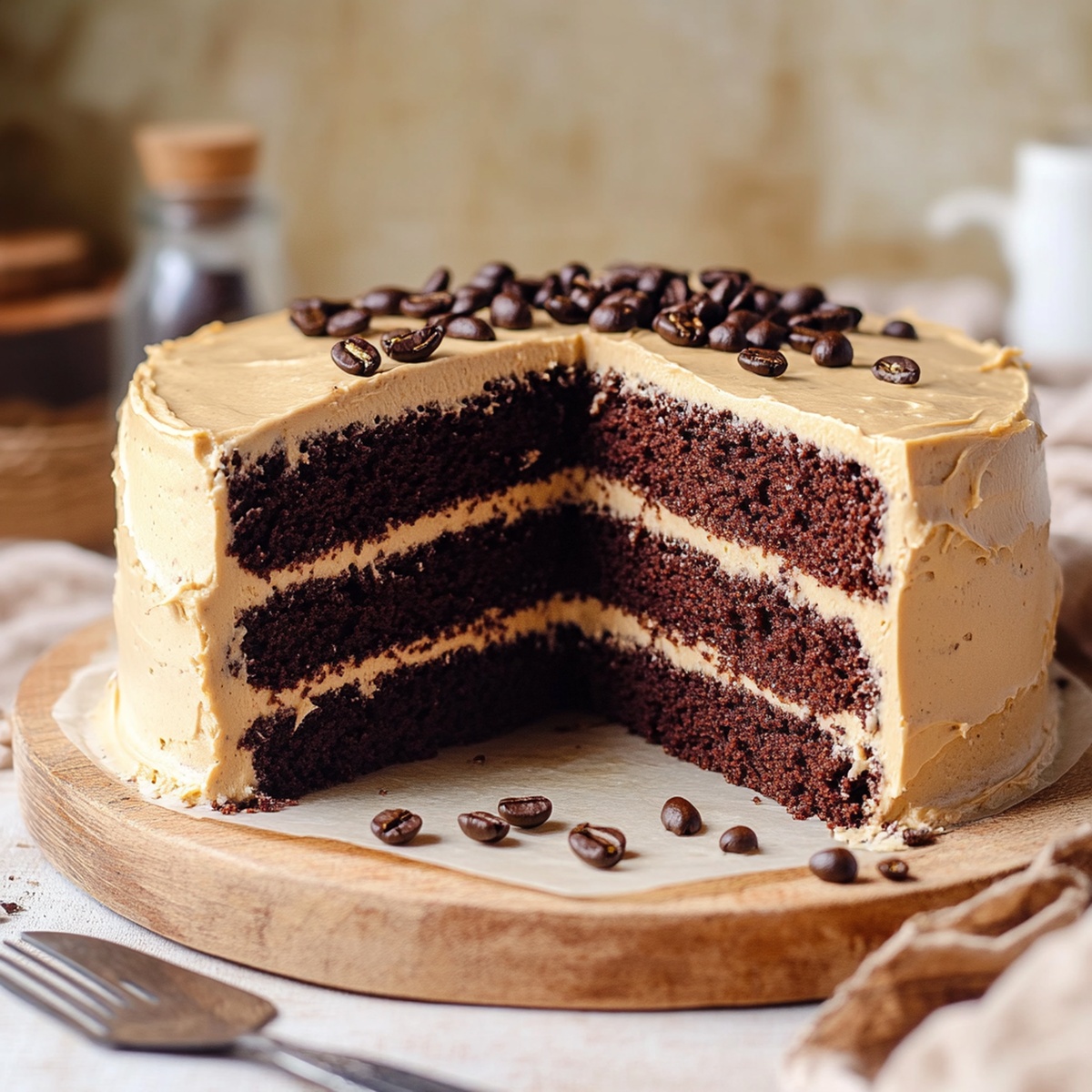 Rich Coffee Chocolate Cake Recipe