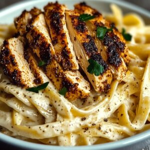 Creamy Blackened Chicken Alfredo Recipe