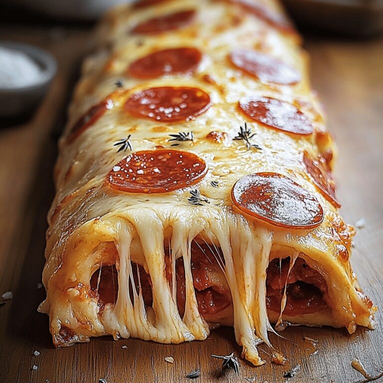Cheesy Pepperoni Stromboli Recipe