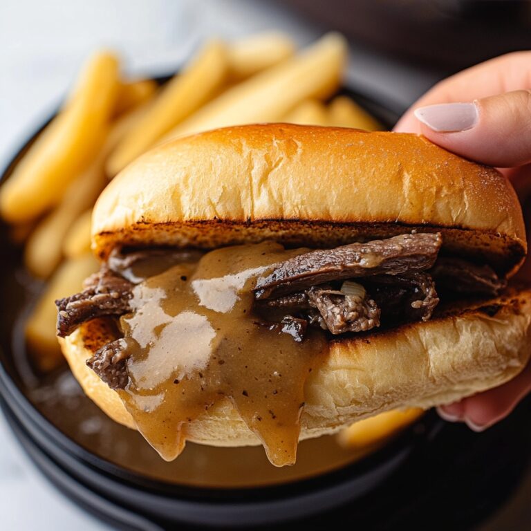 Hearty Slow Cooker French Dip Sandwiches Recipe