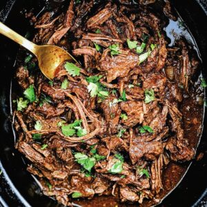 Tender Slow Cooker Barbacoa Beef Recipe