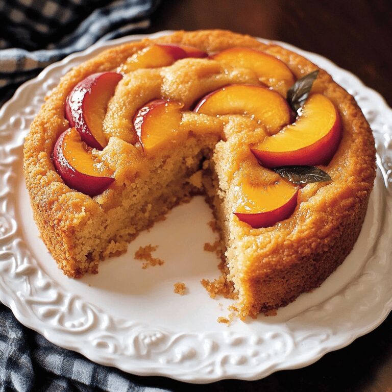 Vegan Peach Coffee Cake Recipe