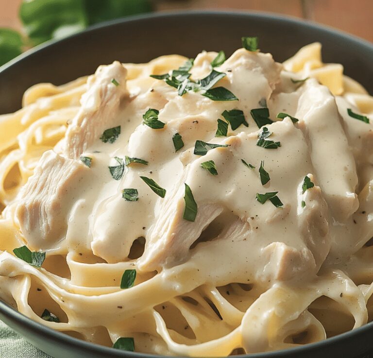 Creamy Chicken Fettuccine Alfredo Recipe