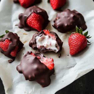 Blissful Chocolate-Covered Strawberry Yogurt Clusters Recipe
