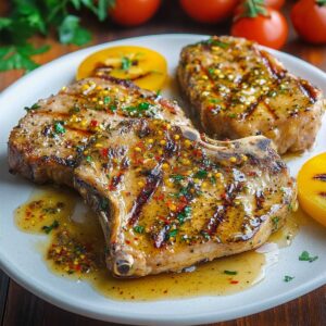 Succulent Honey Mustard Grilled Pork Chops Recipe