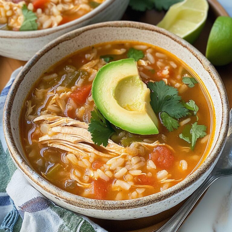 Cozy Mexican Chicken Rice Soup Recipe
