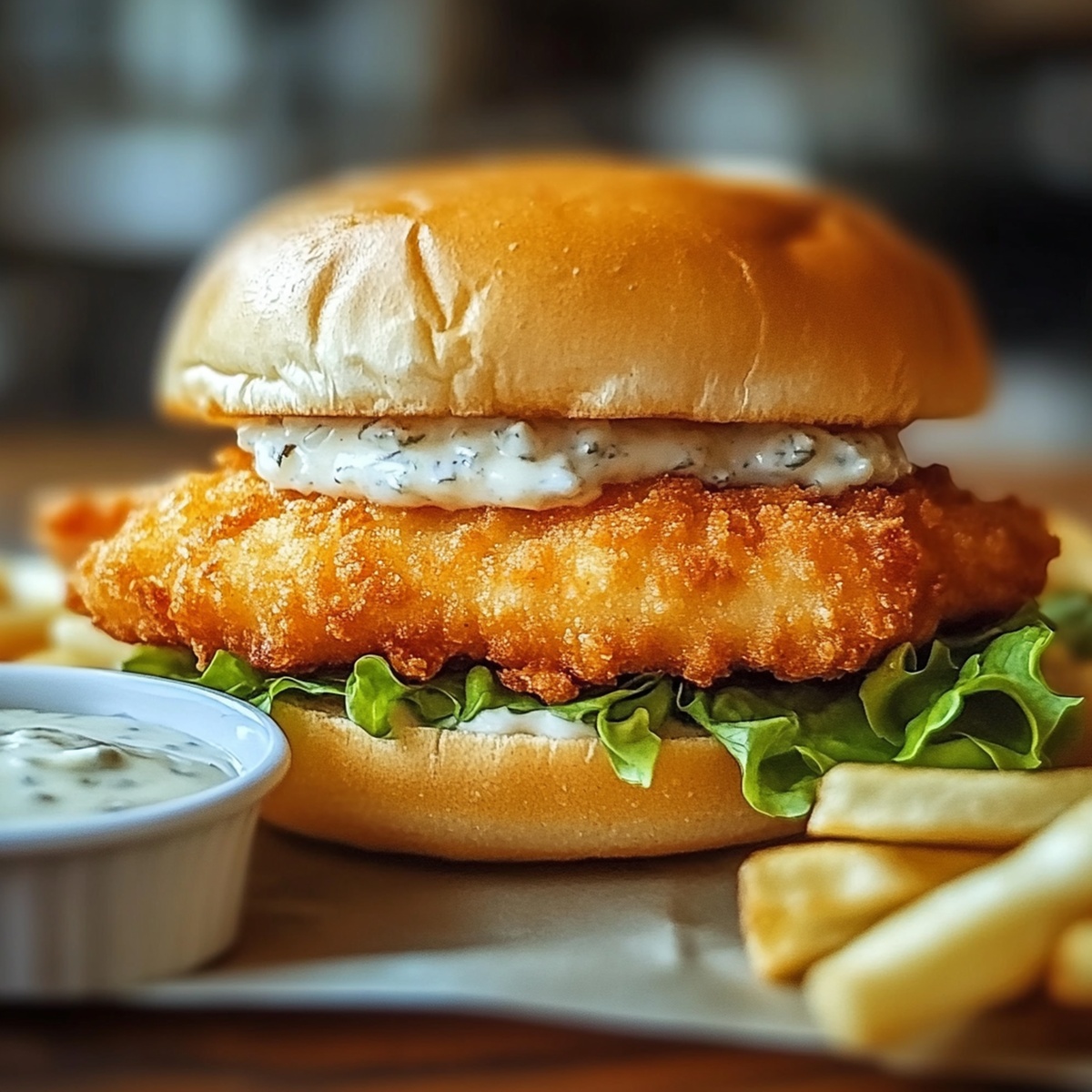 Golden Fried Cod Fish Sandwich Recipe