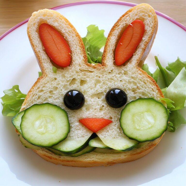 Adorable Easter Bunny Sandwiches Recipe