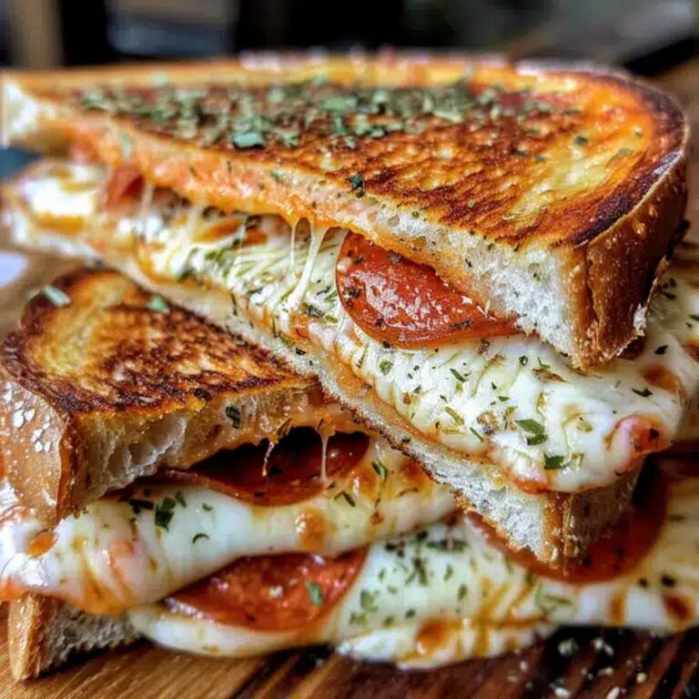 Gooey Pizza Grilled Cheese Sandwich Recipe