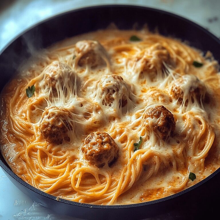 Creamy Spaghetti & Meatballs Recipe