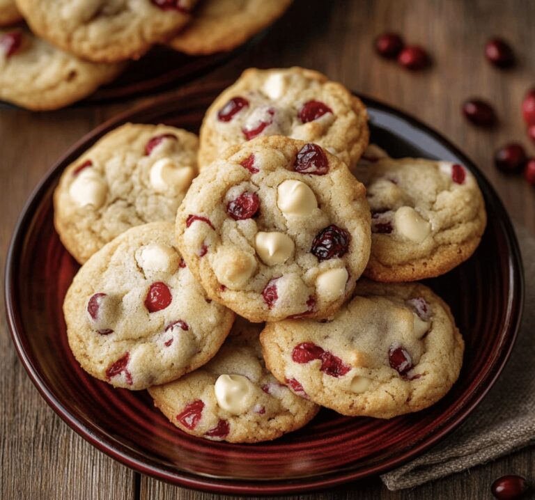 White Chocolate Cranberry Cookies Recipe