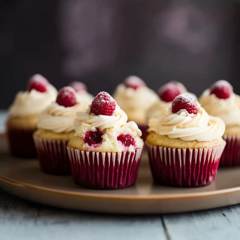 Dreamy White Chocolate Raspberry Cupcakes Recipe