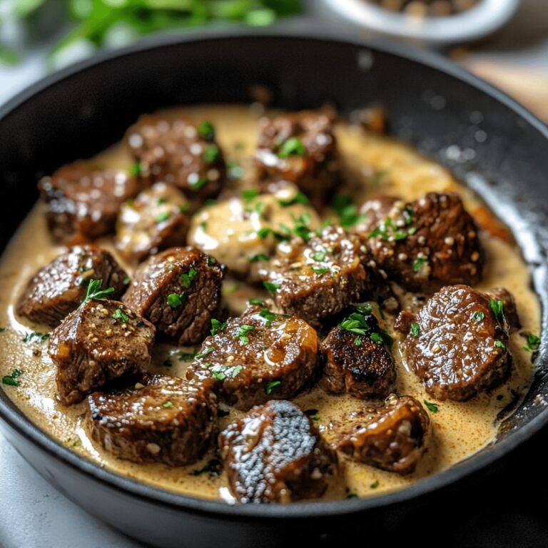 Creamy Steak Bites Recipe