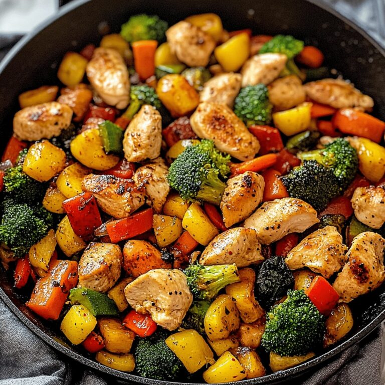 Healthy Chicken And Vegetables Skillet Recipe
