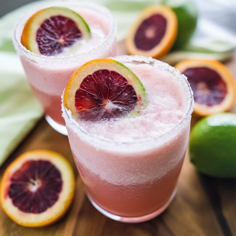 Tangy Coconut Blood Orange Margaritas Recipe