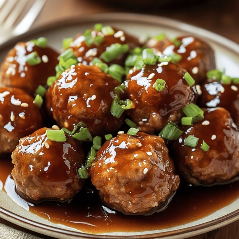 Honey Garlic Turkey Meatballs Recipe