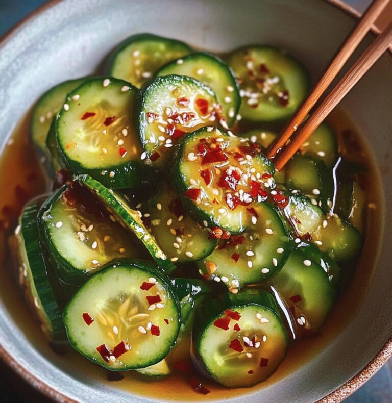 Crisp Asian Cucumber Salad Recipe
