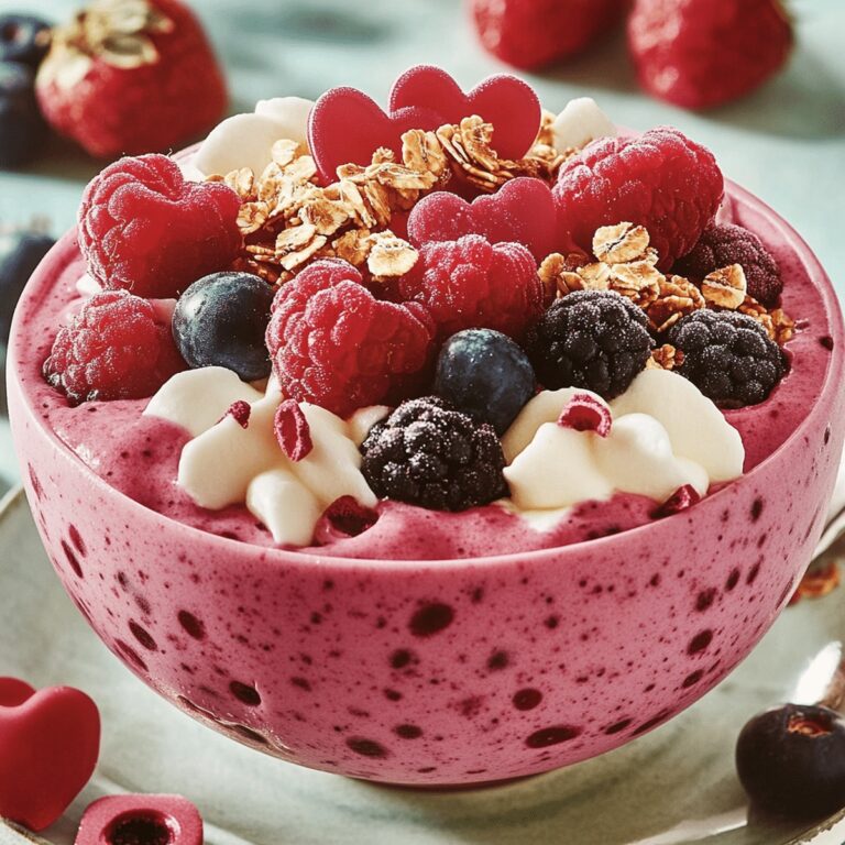 Berry Bliss Valentines Smoothie Bowl Recipe