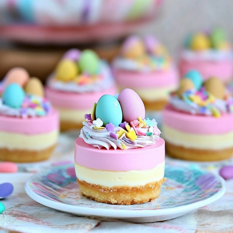 Dreamy Easter No-Bake Mini Cheesecakes Recipe