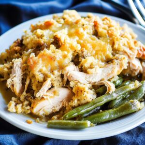 Hearty Crock Pot Chicken and Stuffing with Green Beans Recipe