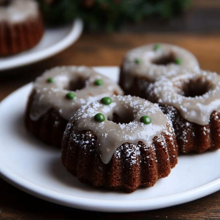 Mini Gingerbread Bundt Cakes Recipe