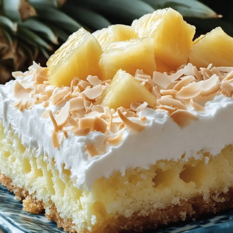 Hawaiian Pineapple Coconut Poke Cake Recipe
