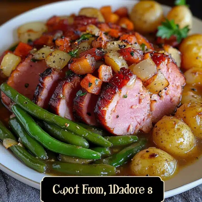 Crockpot Ham, Green Beans And Potatoes Recipe