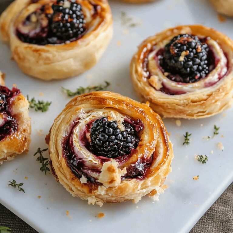 Blackberry Brie Pinwheels Recipe