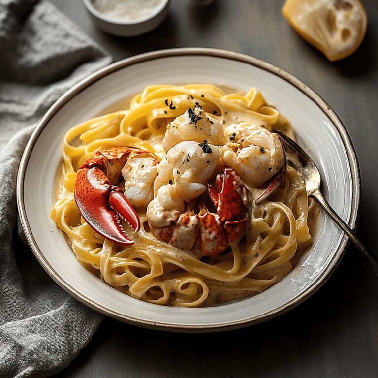 Creamy Tuscan Lobster Pasta Recipe