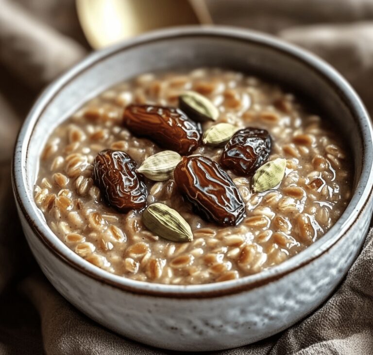 Farro Breakfast Pudding With Dates And Cardamom Recipe