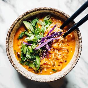 Vibrant Coconut Curry Noodle Bowls Recipe