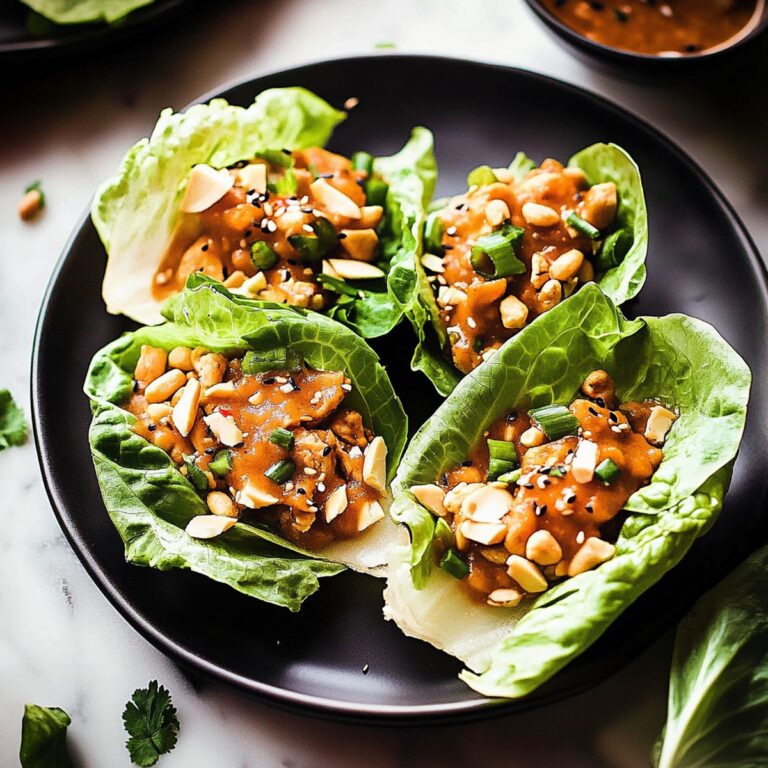 Crispy Chinese Lettuce Wraps With Peanut Sauce Recipe