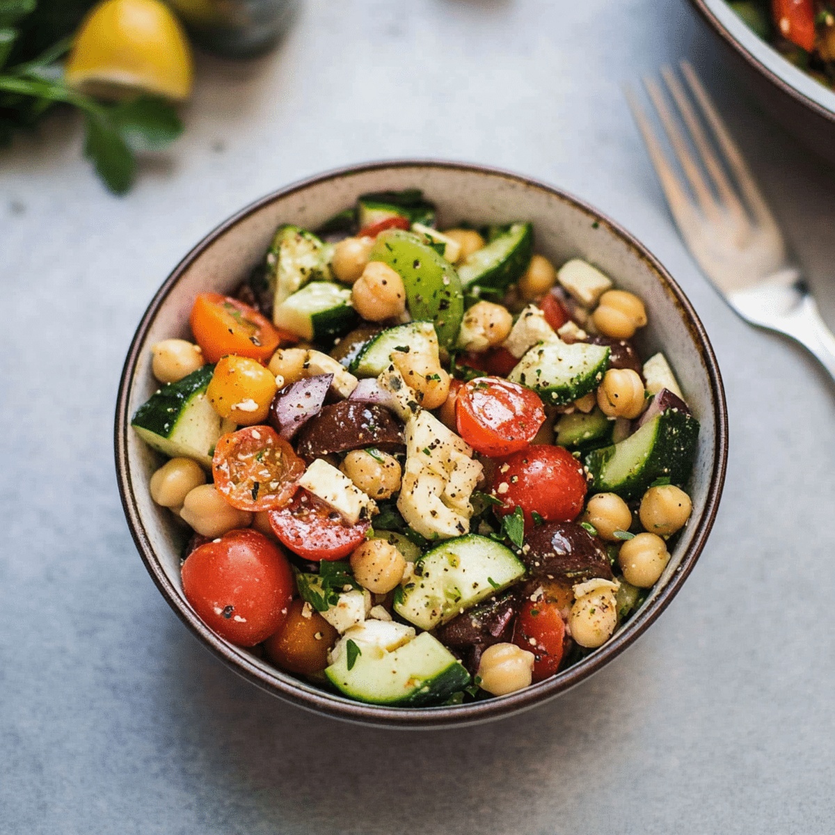 Mediterranean Chickpea Salad Recipe