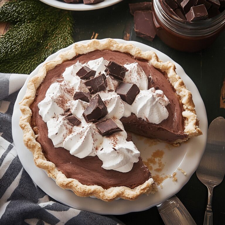 Hot Chocolate Ice Box Pie Recipe