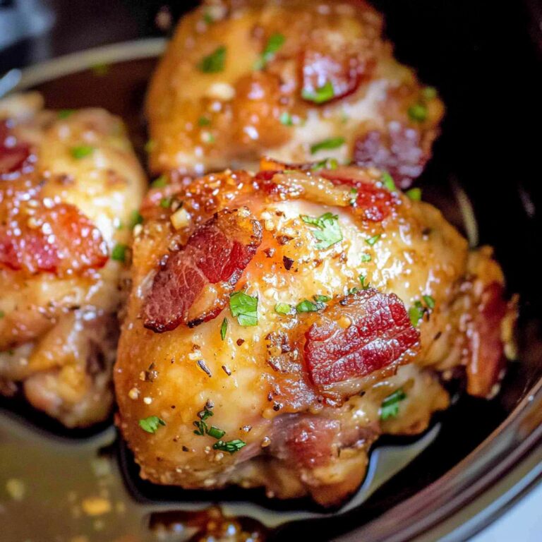 Mouthwatering Slow Cooker Bacon Brown Sugar Garlic Chicken Recipe