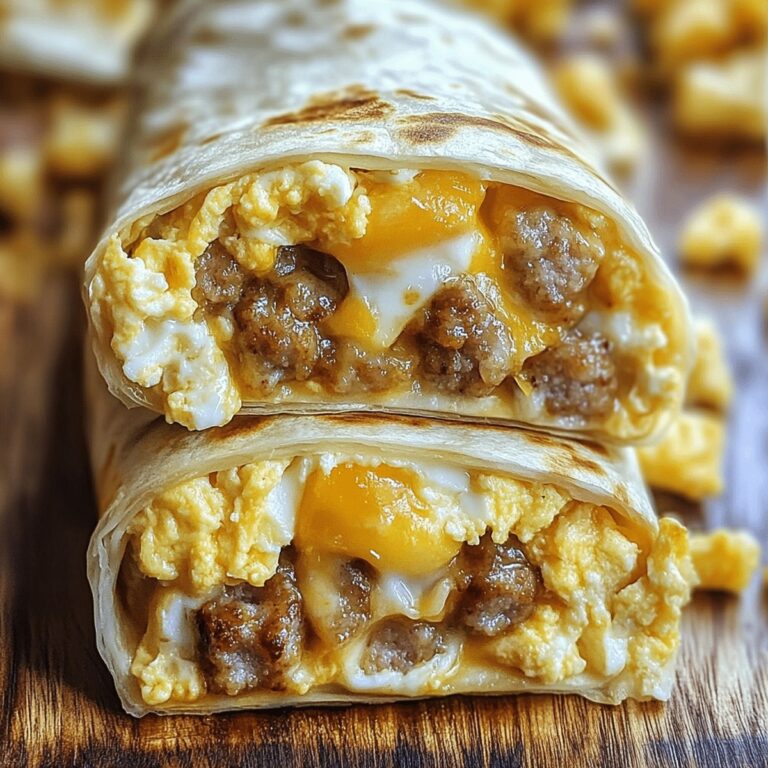 Cheesy Sausage And Egg Wraps Recipe