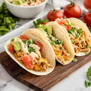 Spicy Queso Chicken Tacos Recipe